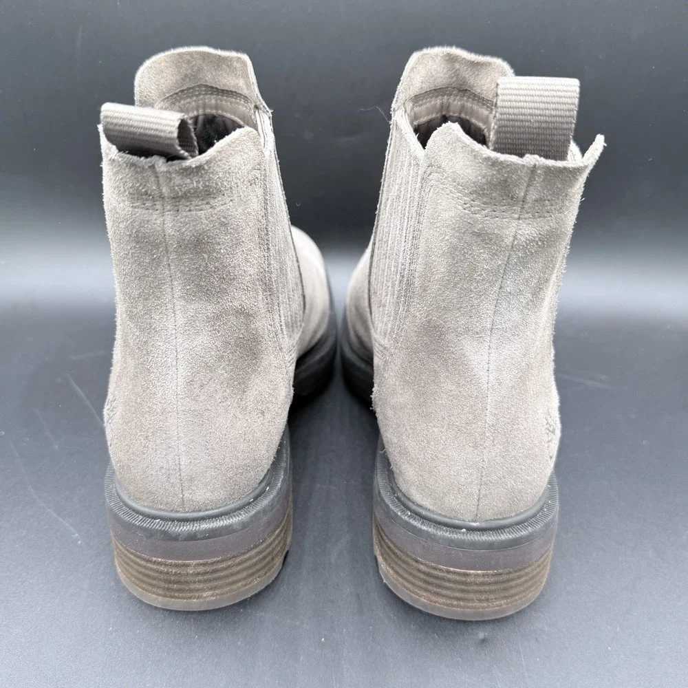 Timberland Women's Brimfield Mid Chelsea Boots Gray‎ Suede Size 7.5 NWOB New